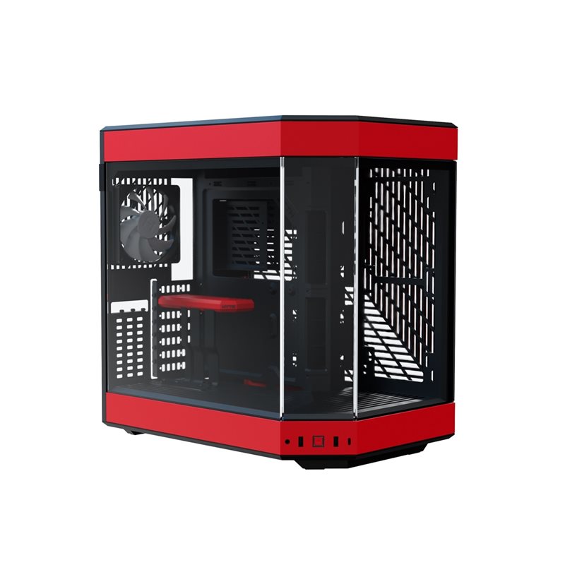 Hyte Y60 Red, ikkunallinen miditornikotelo, musta/punainen