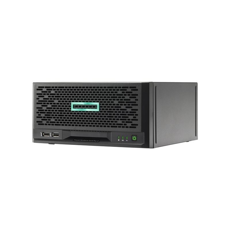 HP Enterprise ProLiant MicroServer Gen10 Plus v2 Entry -palvelin, musta