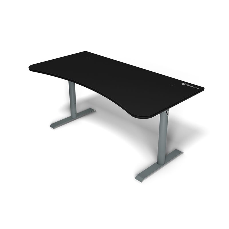 Arozzi Arena Gaming Desk - Frozen Grey - Black -pelipöytä, harmaa/musta