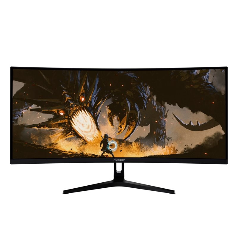 Arozzi 34" Nova VA, 165Hz (OC) UWQHD -pelimonitori, musta