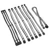 Kolink (Outlet) Core Pro Braided Cable Extension Kit 12V-2x6 Type 1 - Jet Black/Brilliant White