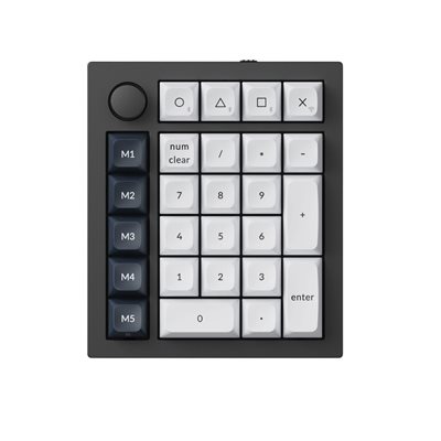 Keychron Q0 Max, langaton mekaaninen numeronäppäimistö, Gateron Jupiter Red, Carbon Black