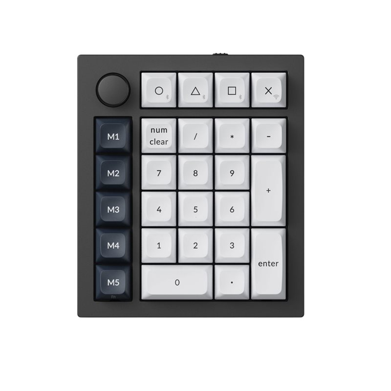 Keychron Q0 Max, langaton mekaaninen numeronäppäimistö, Gateron Jupiter Red, Carbon Black