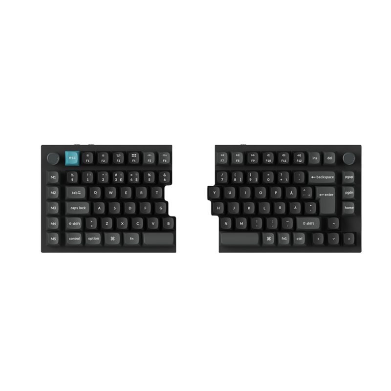 Keychron Q11 Ultra 75% Split 8K, langaton mekaaninen näppäimistö, POM Red, musta