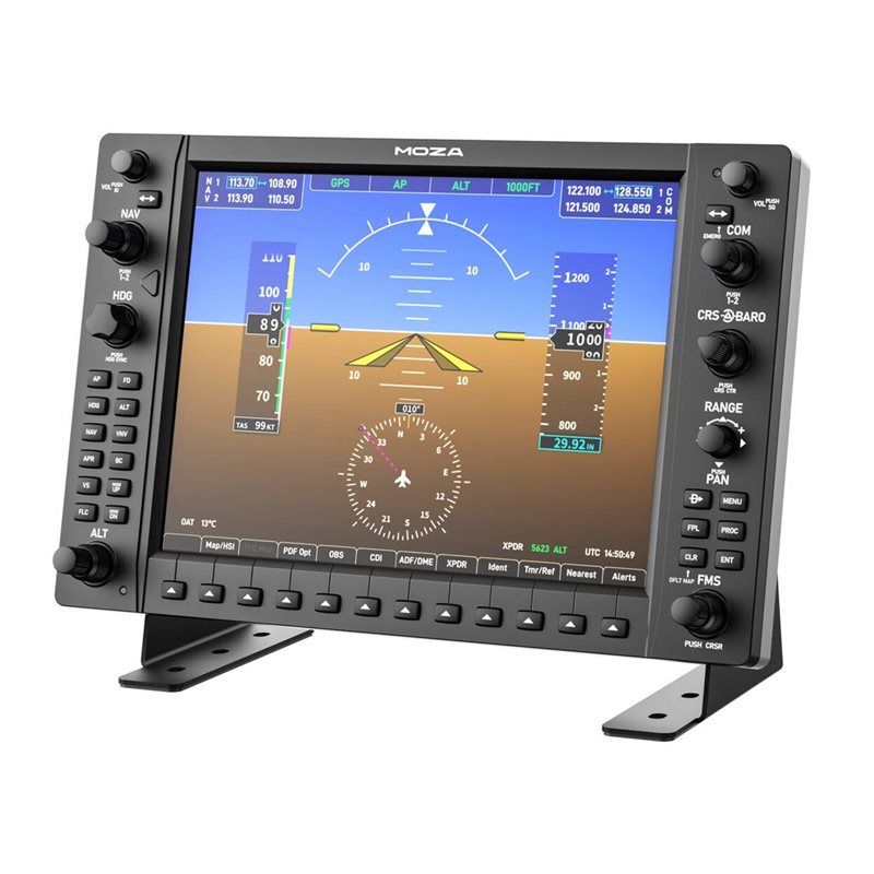 MOZA Racing MGX1000 Instrument Panel -instrumenttipaneeli (G1000), musta