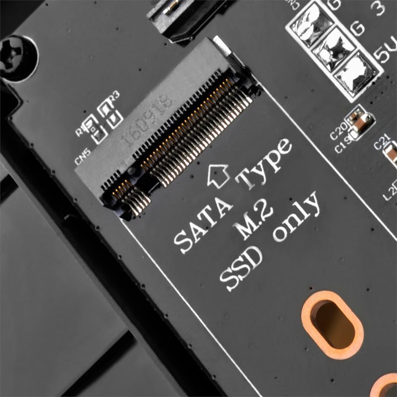 SilverStone FPS01-C, monitoimipaneeli Slim ODD -paikkaan, musta - Kuva 2