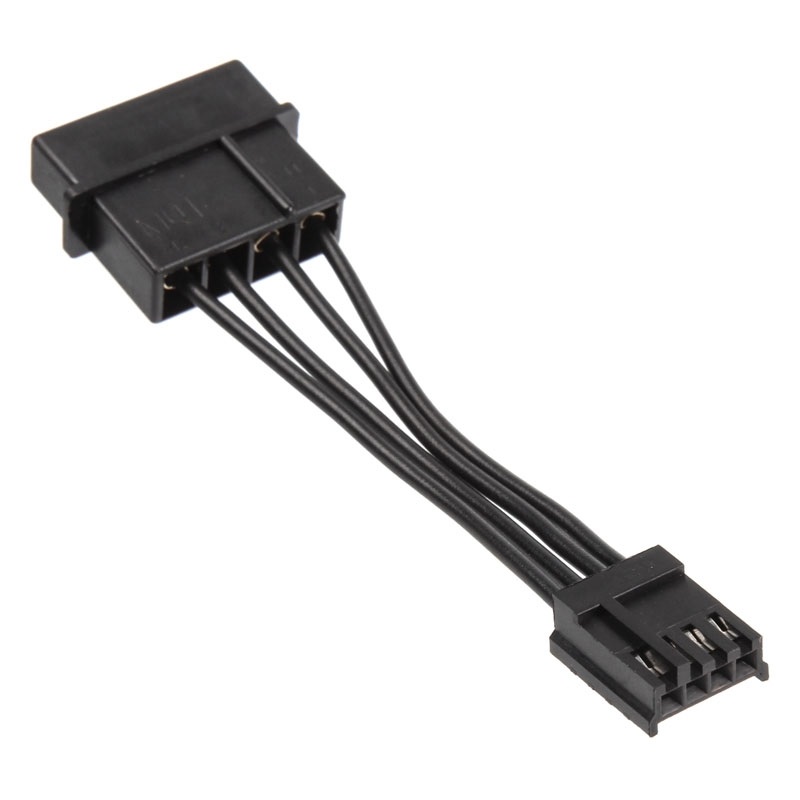 Kolink 4-pin Molex -> Floppy -adapterikaapeli, 5cm, musta