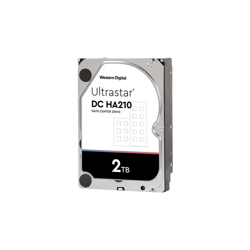 Western Digital 2TB Ultrastar DC HA210, sisäinen 3.5" kiintolevy, SATA III, 7200 rpm, 128MB
