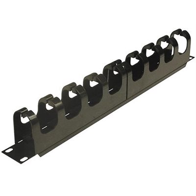Deltaco 19" kaapelikouru 1U, 10 pidikettä