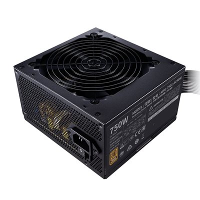 Cooler Master 750W MWE 750 Bronze V2, ATX-virtalähde, 80 Plus Bronze, musta