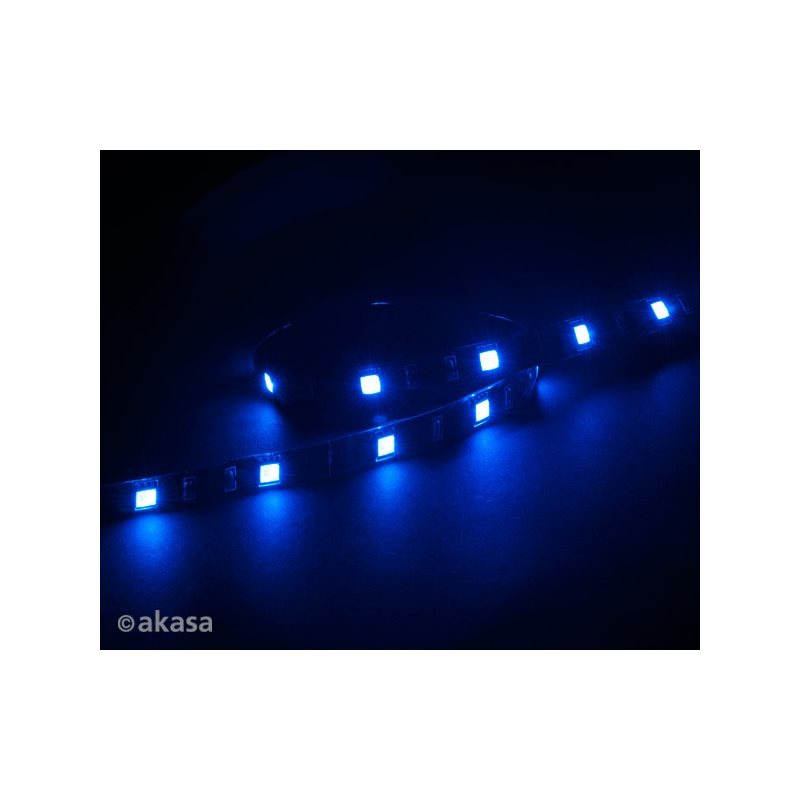 Akasa Vegas M, magneettinen LED-valonauha, 50cm, sininen