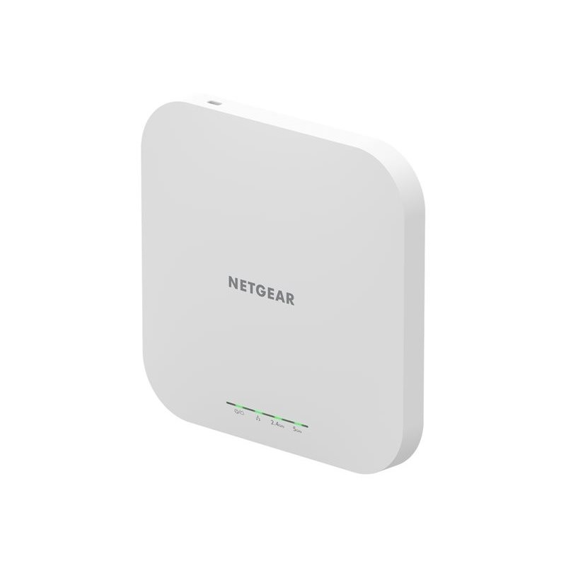 Netgear Insight WAX610, langattoman verkon liityntäpiste, Wi-Fi 6, AX1800, valkoinen/harmaa