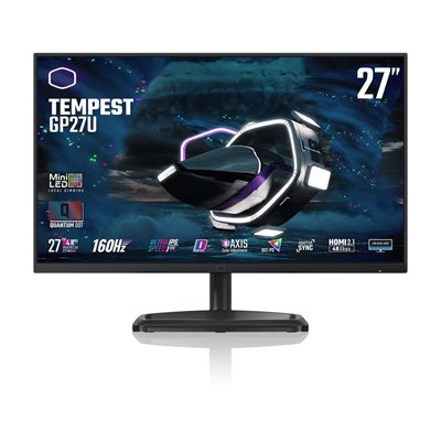 Cooler Master 27" Tempest GP27U, 160Hz 4K UHD -pelimonitori, musta