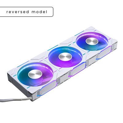 Phanteks D30-120 Reversed Fan - Triple Pack, 120mm PWM-laitetuuletinsarja, valkoinen