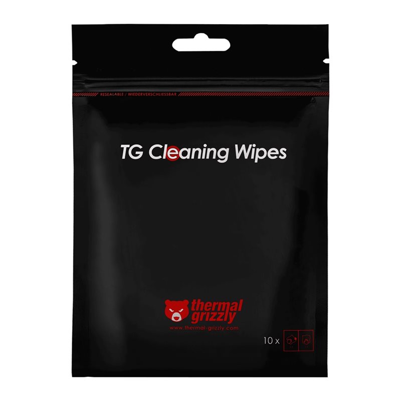 Thermal Grizzly TG Cleaning Wipes -puhdistusliinasarja