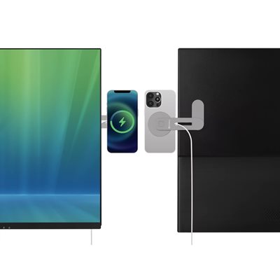 Sandberg 15W ScreenMount Magnet Charger, MagSafe-yhteensopiva, hopea