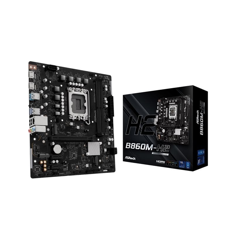 ASRock B860M-H2, mATX-emolevy