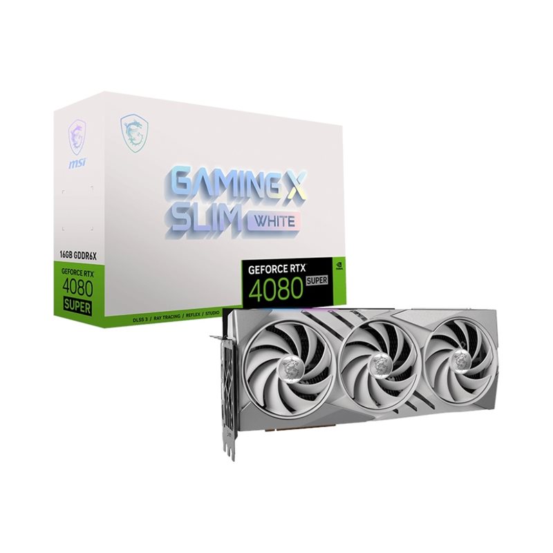 MSI (Outlet) GeForce RTX 4080 SUPER GAMING X SLIM WHITE -näytönohjain, 16GB GDDR6X