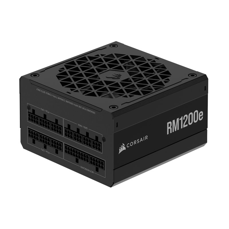 Corsair 1200W RM1200e, ATX-virtalähde, 80 Plus Gold, musta