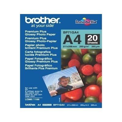 Brother Premium Plus Kiiltävä A4-valokuvapaperi (20 arkkia)