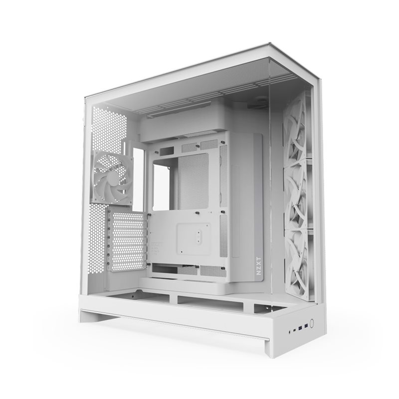 NZXT H9 Flow (2025), ikkunallinen miditornikotelo, valkoinen