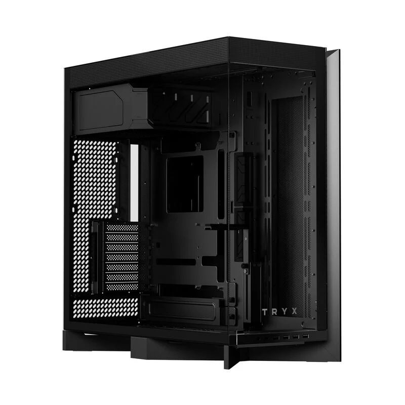 TRYX LUCA L70 Black, ikkunallinen miditornikotelo, musta