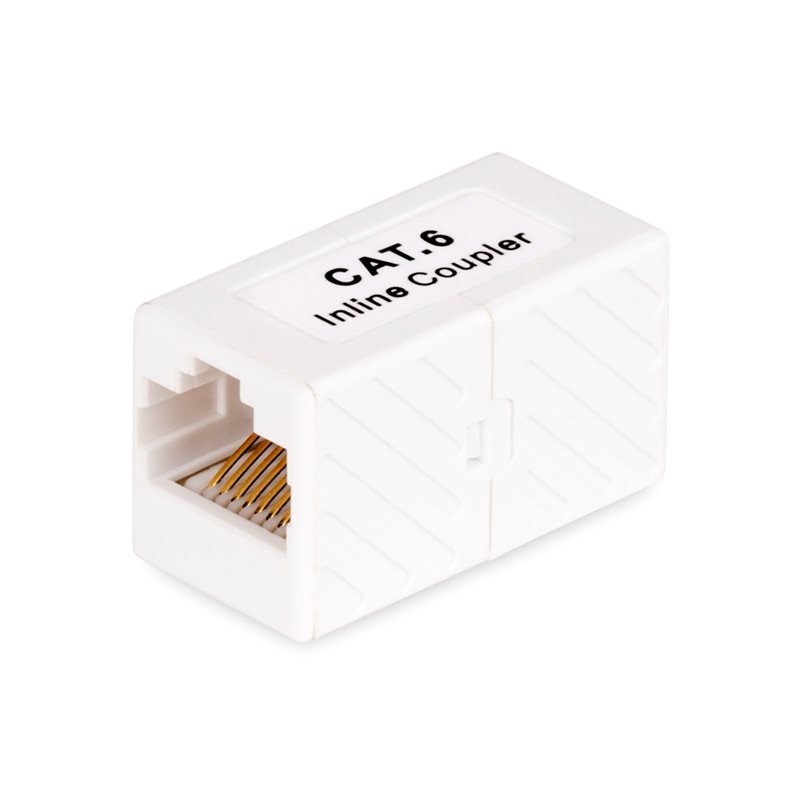 StarTech.com Cat 6 RJ‑45 ‑jatkoliitin suojaamattomalle kaapelille, naaras–naaras, T568B, valkoinen, 5kpl