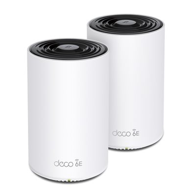 TP-Link Deco XE75, Tri-Band AXE5400 Wi-Fi 6E Mesh -järjestelmä, 802.11ax, 2kpl, valkoinen