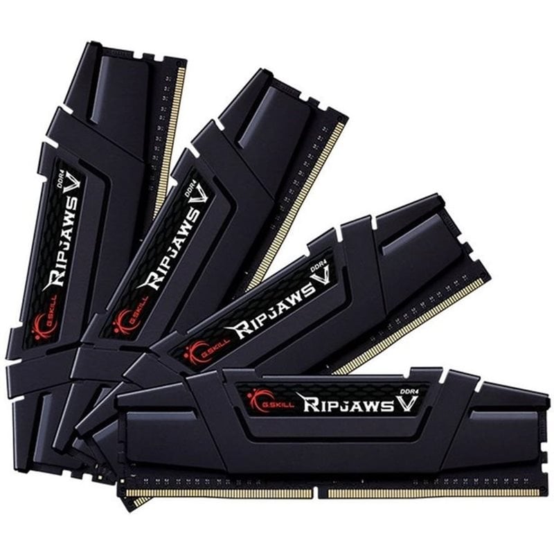 G.Skill 128GB (4 x 32GB) Ripjaws V, DDR4 3600MHz, CL18, 1.35V, musta