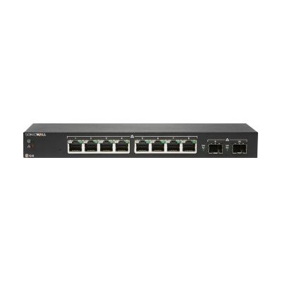 Sonicwall Switch SWS12-8, hallinnoitu kytkin, musta