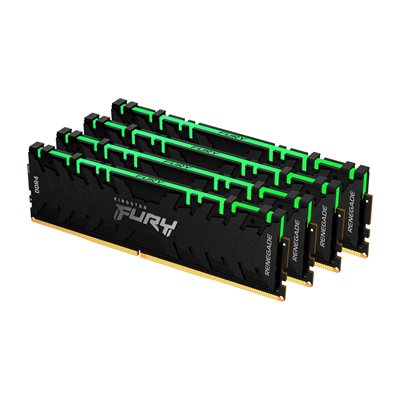 Kingston 64GB (4 x 16GB) FURY Renegade RGB, DDR4 3600MHz, CL16, 1.35V, musta