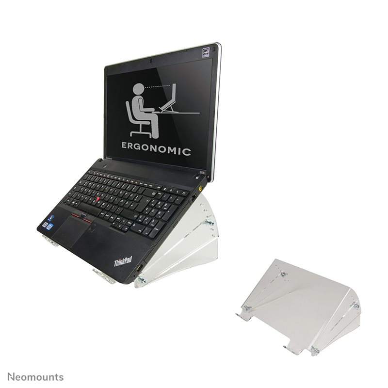 Neomounts by Newstar NSNOTEBOOK300 laptop riser, kannettavan tietokoneen teline, läpinäkyvä
