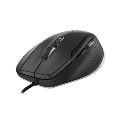 3Dconnexion CadMouse Compact, ergonominen hiiri, 7200 DPI, musta/hopea