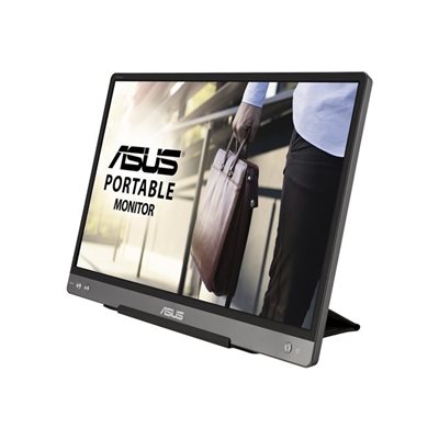 Asus 14" ZenScreen MB14AC, Full HD -mobiilimonitori, harmaa/musta