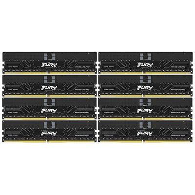Kingston 128GB (8 x 16GB) FURY Renegade Pro DDR5 RDIMM, 5600MHz, ECC, CL36, 1.25V, musta