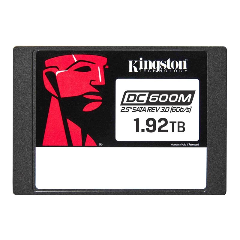 Kingston 1.92TB DC600M (Mixed-Use) 2.5" SATA Enterprise SSD, SATA III, 560/530 MB/s
