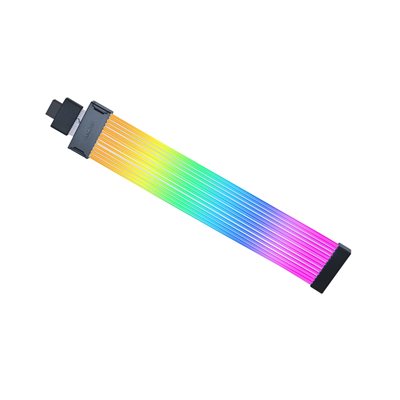 Lian Li Strimer Wireless 12V-2x6 Wide, RGB-valaistu näytönohjaimen virtakaapeli, 340 mm