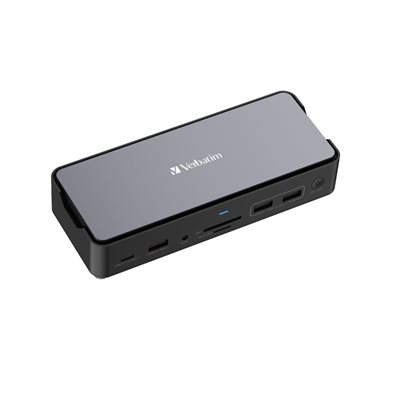 Verbatim 3.2 Gen2 14-in-1 USB-C -telakka, SSD-kotelolla, harmaa