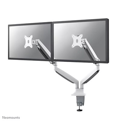 Neomounts 10-32" x2 Select Monitor Desk Mount, näyttövarsi pöydälle kahdelle näytölle, valkoinen