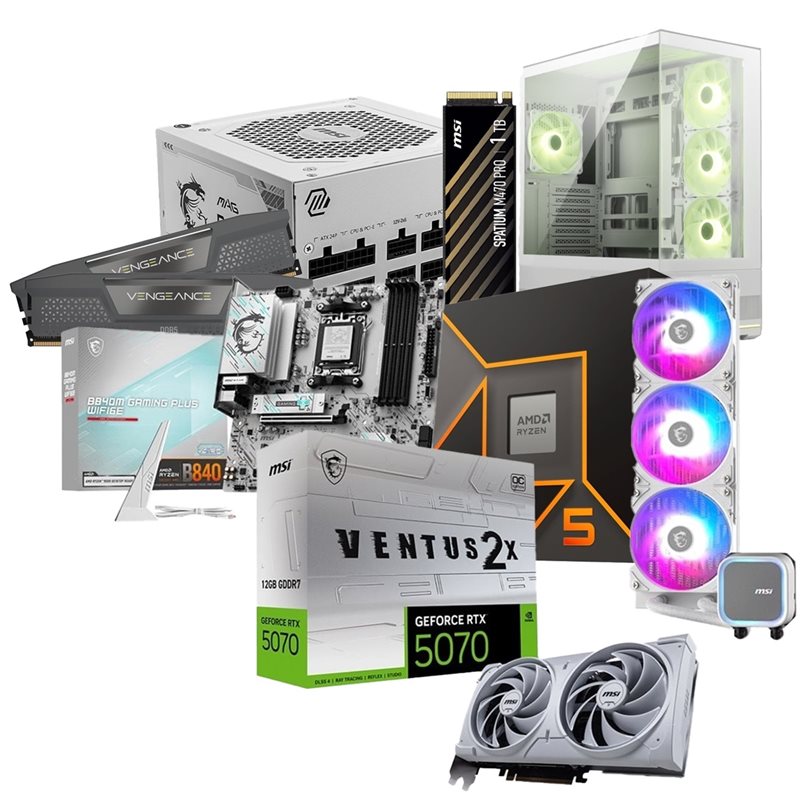 Jimm's DIY MSI RTX 5070 -tuotepaketti