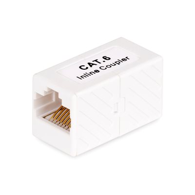 StarTech.com Cat6 RJ‑45 ‑jatkoliitin suojaamattomalle kaapelille, naaras–naaras, T568B, valkoinen