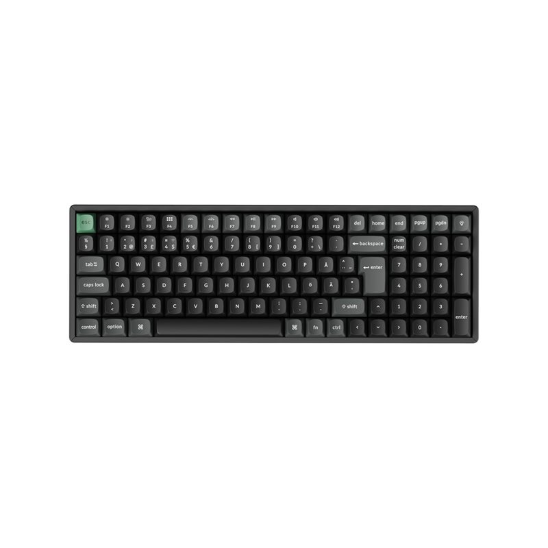 Keychron K4 Ultra 8K, langaton mekaaninen näppäimistö, 96%, Keychron Apex Brown, musta
