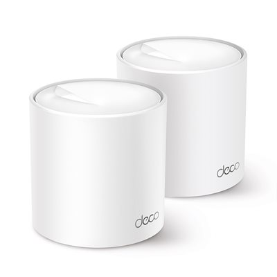 TP-Link Deco X50, Dual Band AX3000 Wi‑Fi 6 -Mesh-järjestelmä, valkoinen, 2 kpl