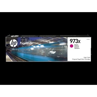 HP No 973X magenta, PageWide mustepatruuna