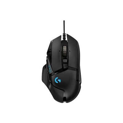 Logitech (Outlet) G502 HERO, optinen pelihiiri, 25 000 dpi, musta