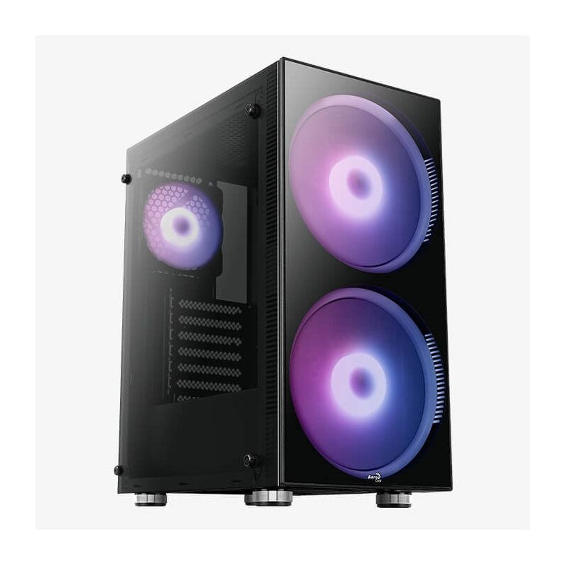 Aerocool Python, ikkunallinen miditornikotelo, musta