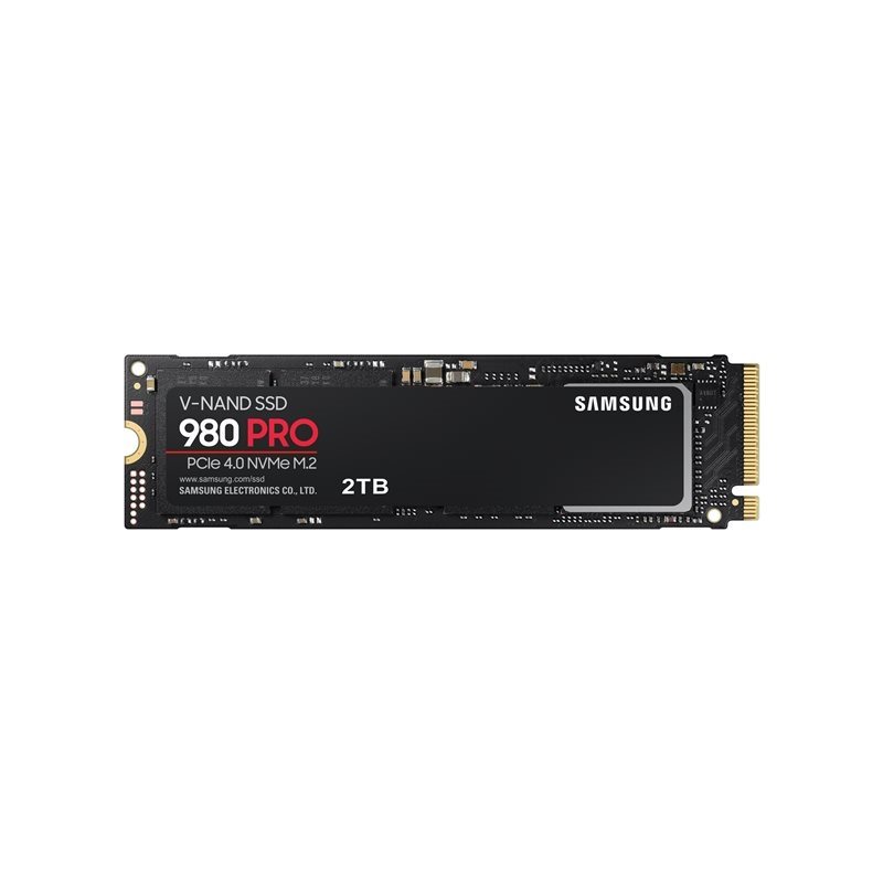 Samsung 2TB 980 PRO, M.2 2280 SSD-levy, M.2 2280, PCIe 4.0, NVMe, 7000/5100 MB/s