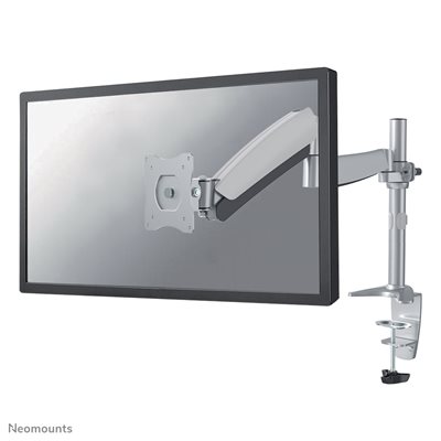 Neomounts 13-27" Monitor Desk Mount, näyttövarsi pöydälle, hopea