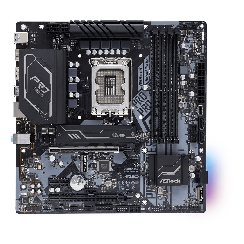 ASRock H670M Pro RS, mATX-emolevy - Kuva 2