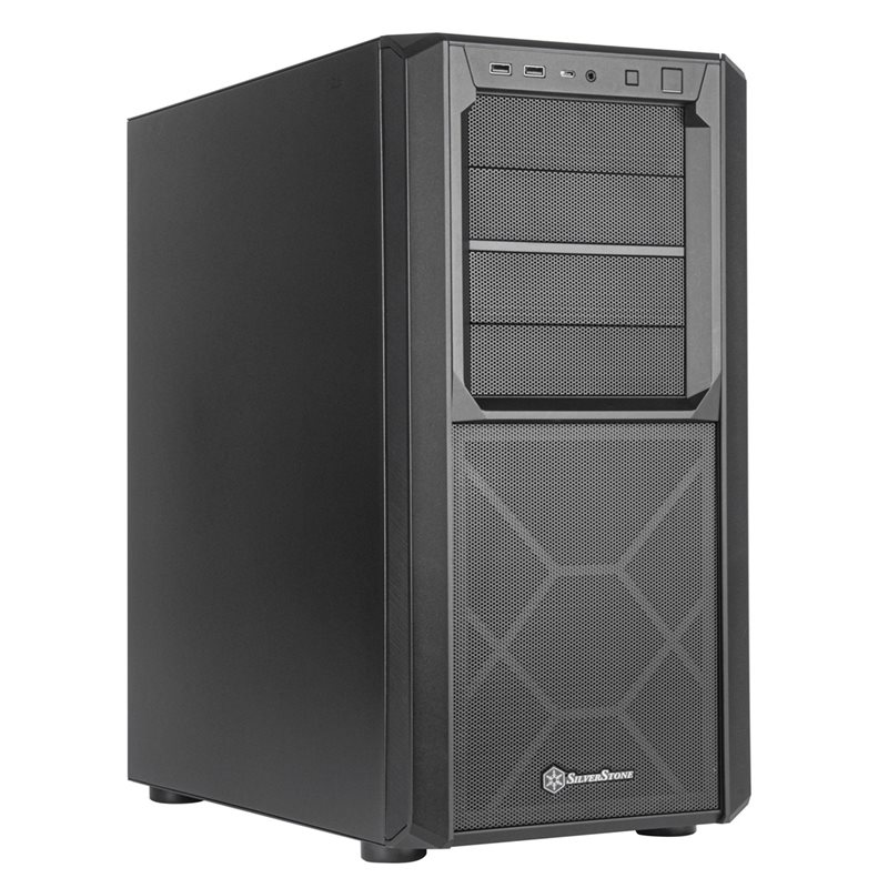SilverStone SETA D1 -miditornikotelo, musta